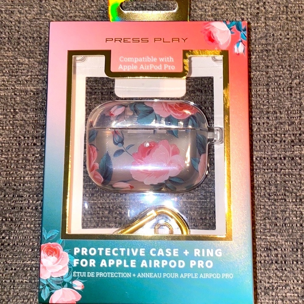Silicone Case for AirPods Pro w/ Keychain Protective Cover